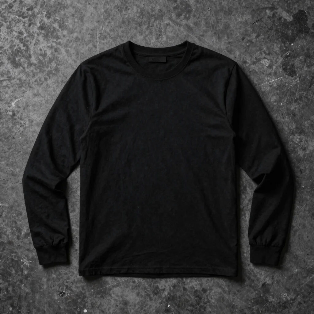 Polera Manga Larga Black Layer