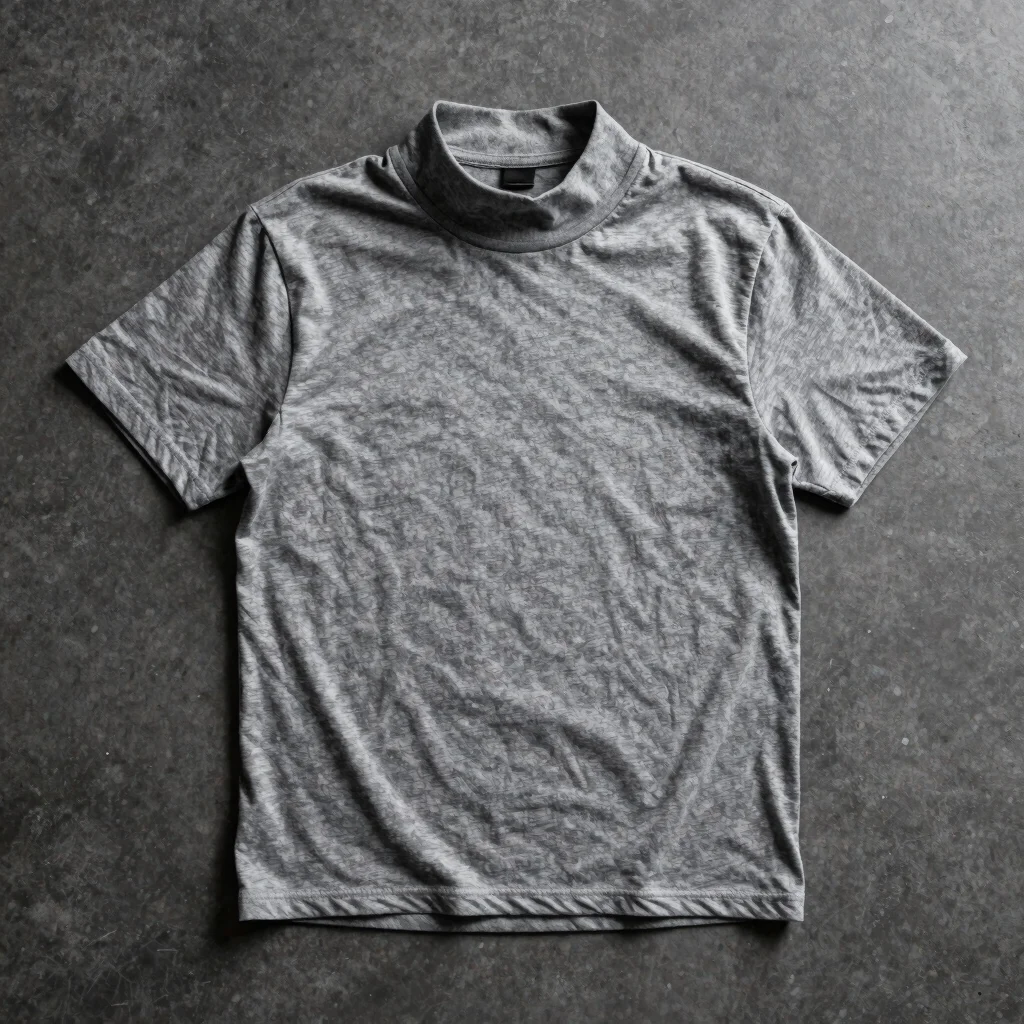 Polera Mock Neck Graphite